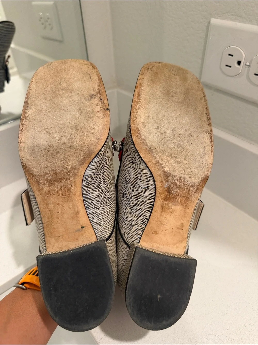 Dior embellished crystal loafers. Size 36
